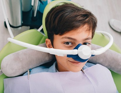 a patient undergoing sedation dentistry
