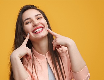 woman with attractive smile