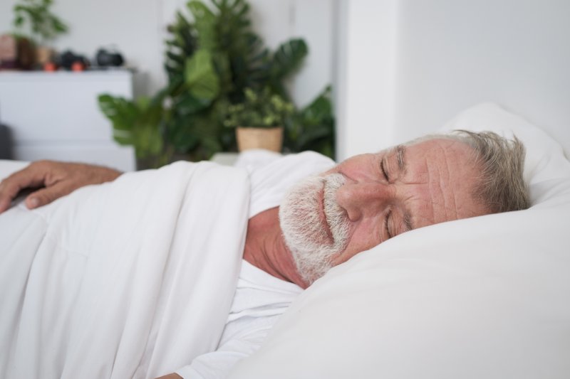 Man resting after completing All-on-4 surgery