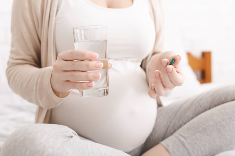 pregnant woman taking dental sedation in Manchester